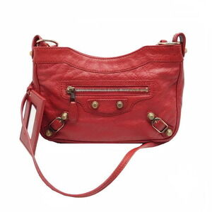 Balenciaga The Hip Shoulder Bag Sheepskin Red